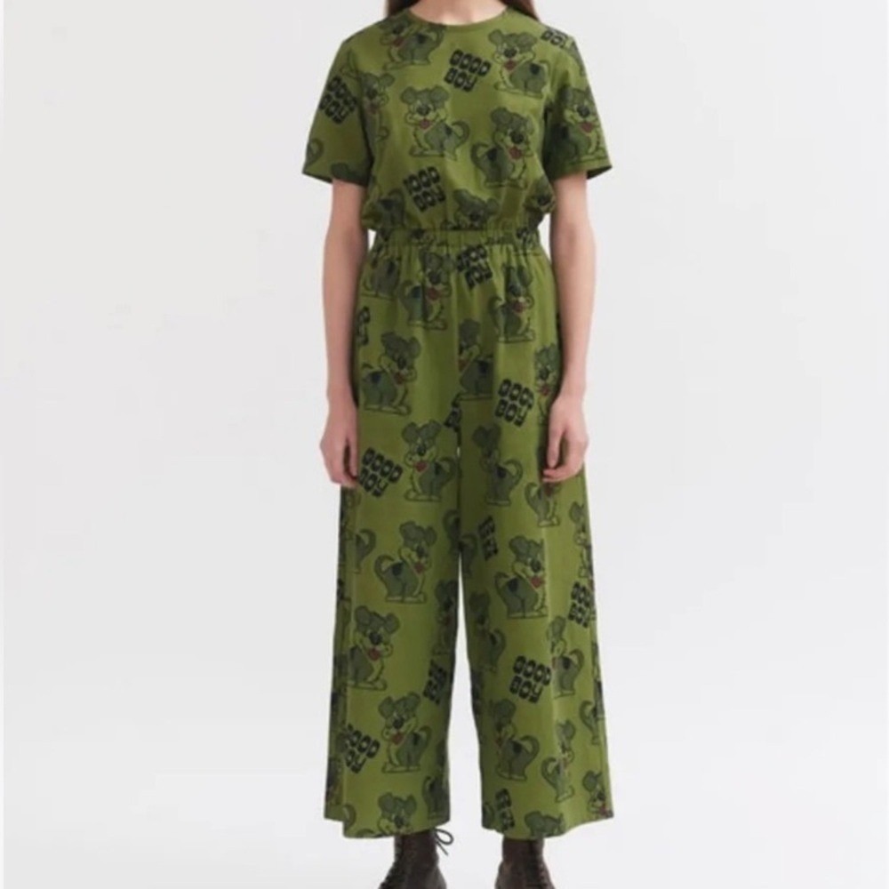 Lazy Oaf Good Boy Jumpsuit green size 6 NWOT‎